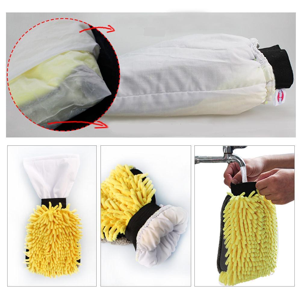 Mikrofaser Handschuh für Auto Putzen oder Wachsen