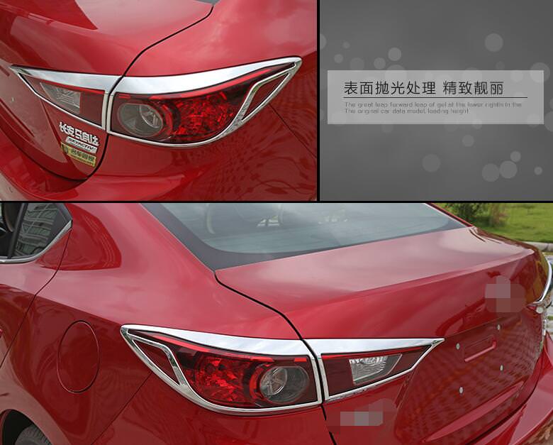 Mazda 3 BM Chrom Scheinwerfer Licht Leuchte Abdeckung Rahmen