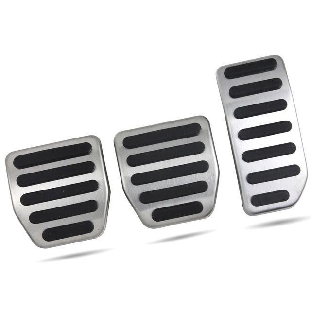 Volvo XC60 P3 Edelstahl Pedal Auflagen Kappen Gaspedal Kupplung Bremse Fußstütze
