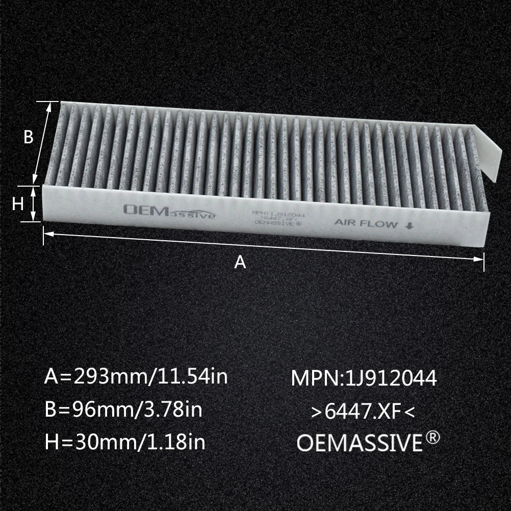 Aktivkohle-Pollen-Kabinenluftfilter für Citroën C4 Grand Picasso, Berlingo, DS5, Peugeot 3008, 5008, Partner X2