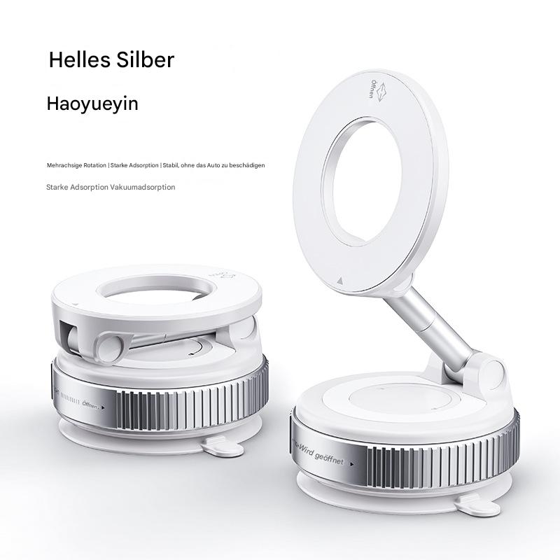 Magnetische Handyhalterung fürs Auto – Magsafe-kompatibel, drehbar & faltbar, starker Vakuumsauger, rückstandsfrei, Epoxidharz-Design