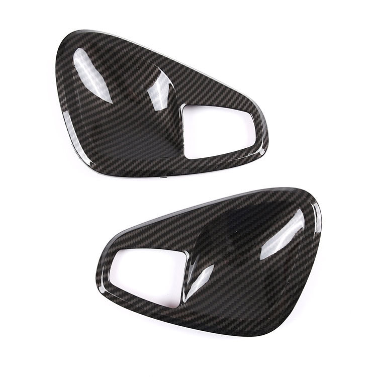 Passend für Mercedes-Benz Smart (Modelle 2010-2015), Innentürgriff-Abdeckungen aus ABS in Carbon-Optik.