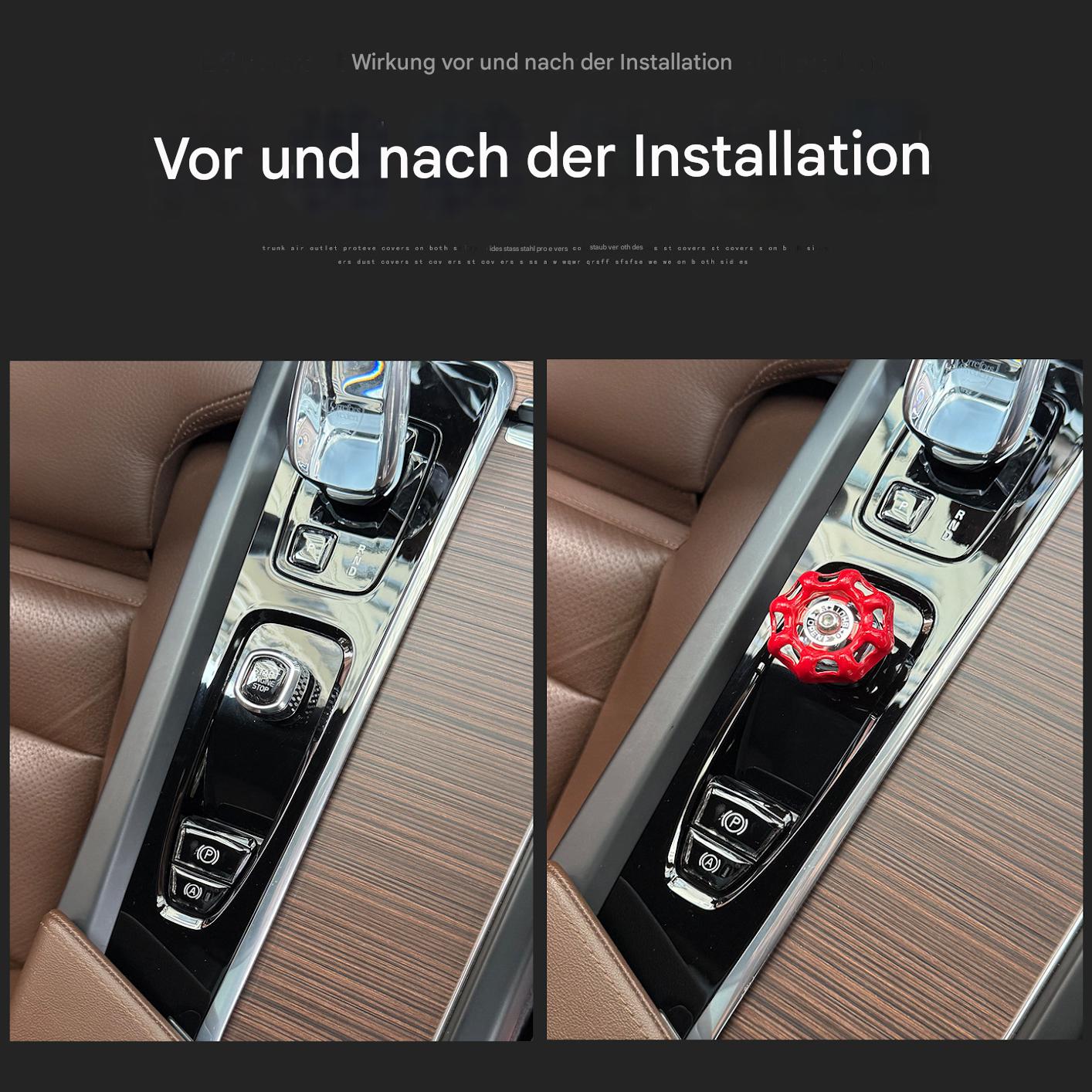 Volvo XC60/XC90/S90/S60/V60/V90 Startknopf Abdeckung – Chrom Metall Dekor