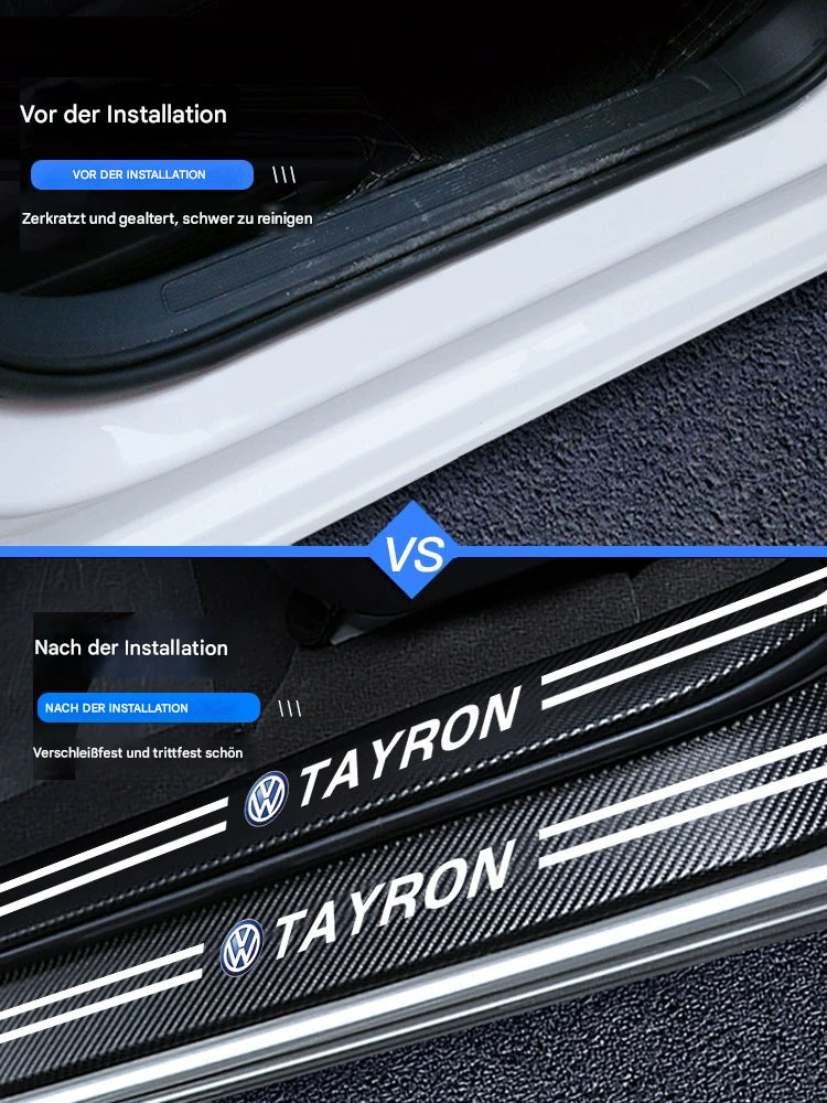 Einstiegsleisten & Türschweller-Schutz für VW Tayron 2024 – Edelstahl Einstiegsleisten mit Begrüßungsfunktion, Innenraum-Zubehör & Dekorleisten