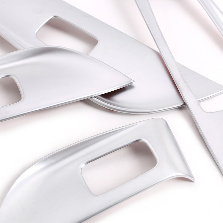 Chrom Fensterheberschalter Blenden für Mercedes-Benz E-Klasse W213 Langversion (2016–2021) – 4-teiliges Set, Fensterheber Rahmen Abdeckung