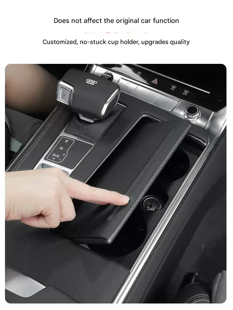 Leder Mittelkonsole Abdeckung für Audi A6L/A7 – Schaltknauf Blende & Schutzrahmen Innenraum Dekor