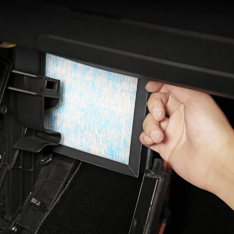 2 Stück HEPA N98 Aktivkohle PM2.5 Luftreinigerfilter Ersatzkit für Tesla Model 3 Model Y Autozubehör