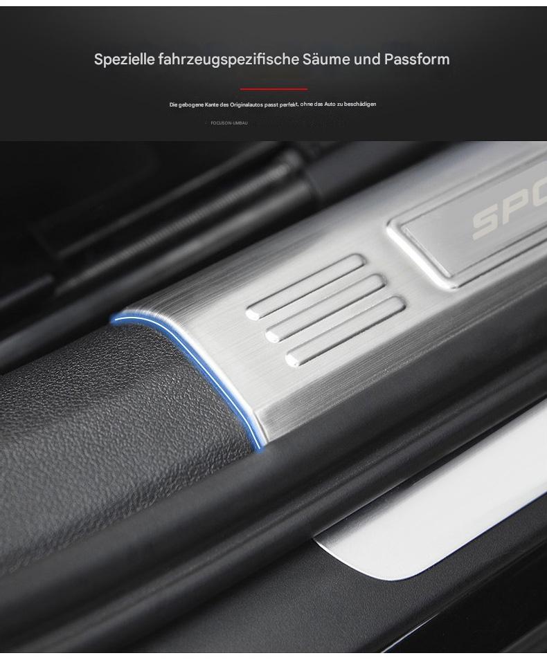 Einstiegsleisten Türschweller passend für Audi A6L / Q5 / A4L / A5 / Q3 – Edelstahl Welcome Pedal Innenraum Dekor & Tuning Zubehör