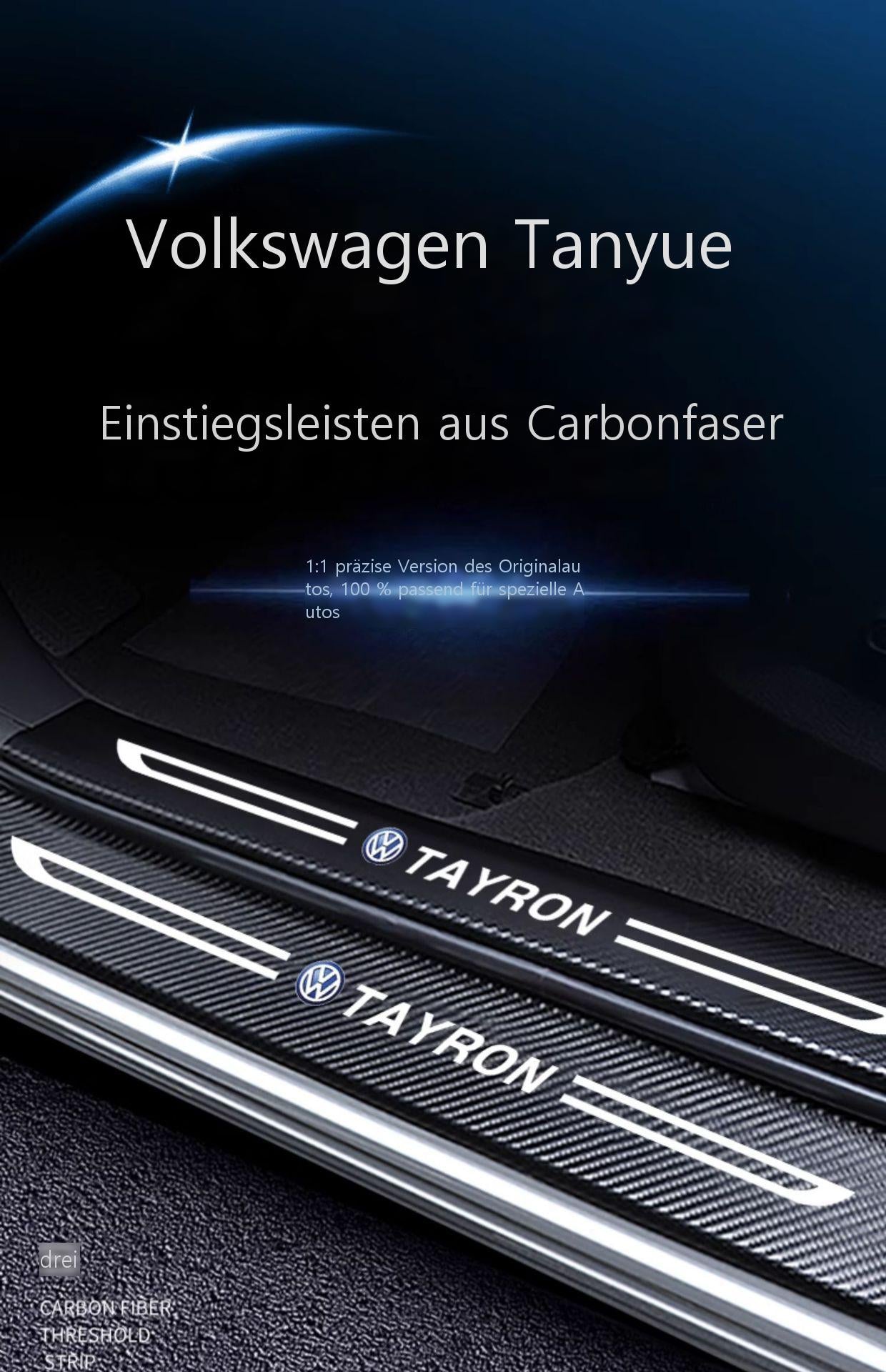 Einstiegsleisten & Türschweller-Schutz für VW Tayron 2024 – Edelstahl Einstiegsleisten mit Begrüßungsfunktion, Innenraum-Zubehör & Dekorleisten