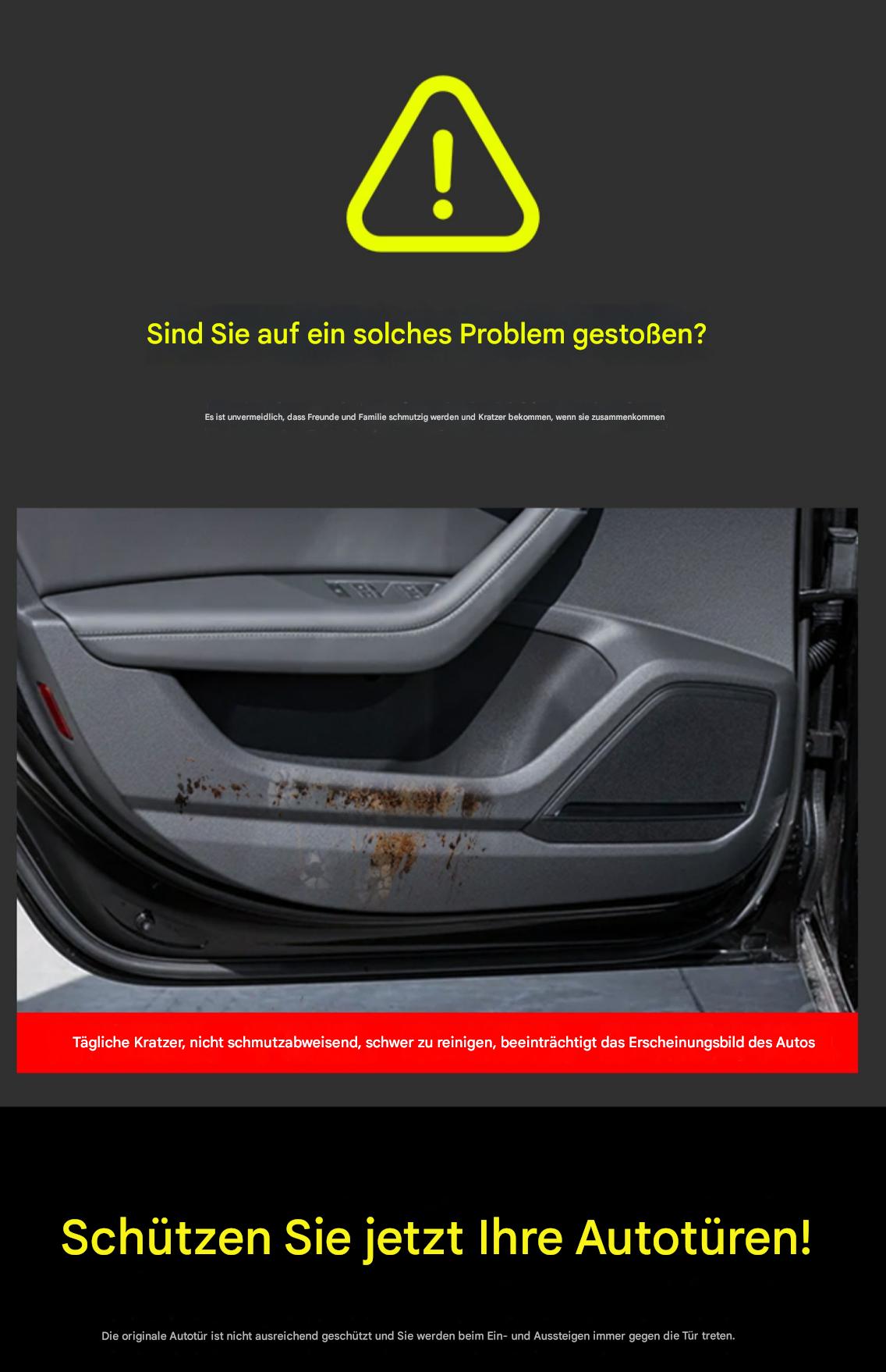 Tür-Kickschutzmatten für Audi A4L A6L A3 A5– Premium Leder Innenraumschutz, Anti-Tritt Schutzfolie & Auto Zubehör