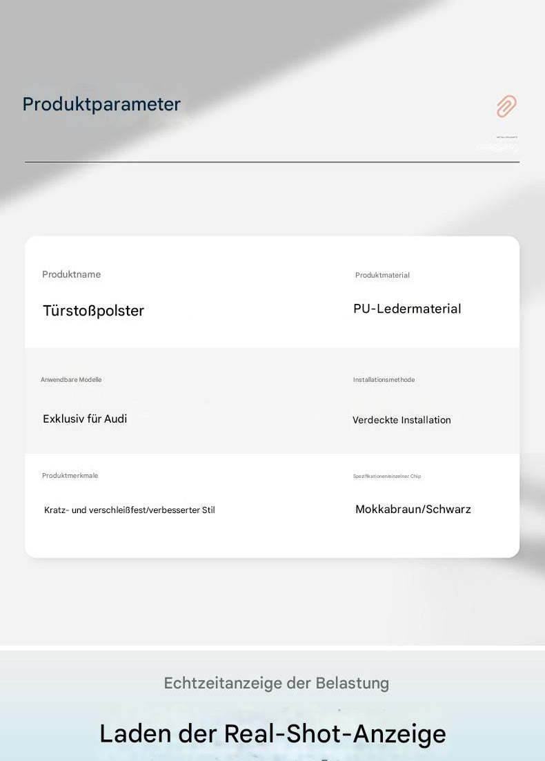 Tür-Kickschutzmatten für Audi A4L A6L A3 A5– Premium Leder Innenraumschutz, Anti-Tritt Schutzfolie & Auto Zubehör
