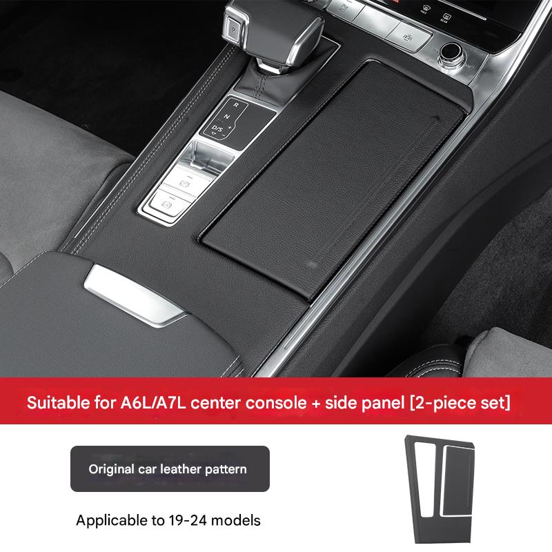 Leder Mittelkonsole Abdeckung für Audi A6L/A7 – Schaltknauf Blende & Schutzrahmen Innenraum Dekor
