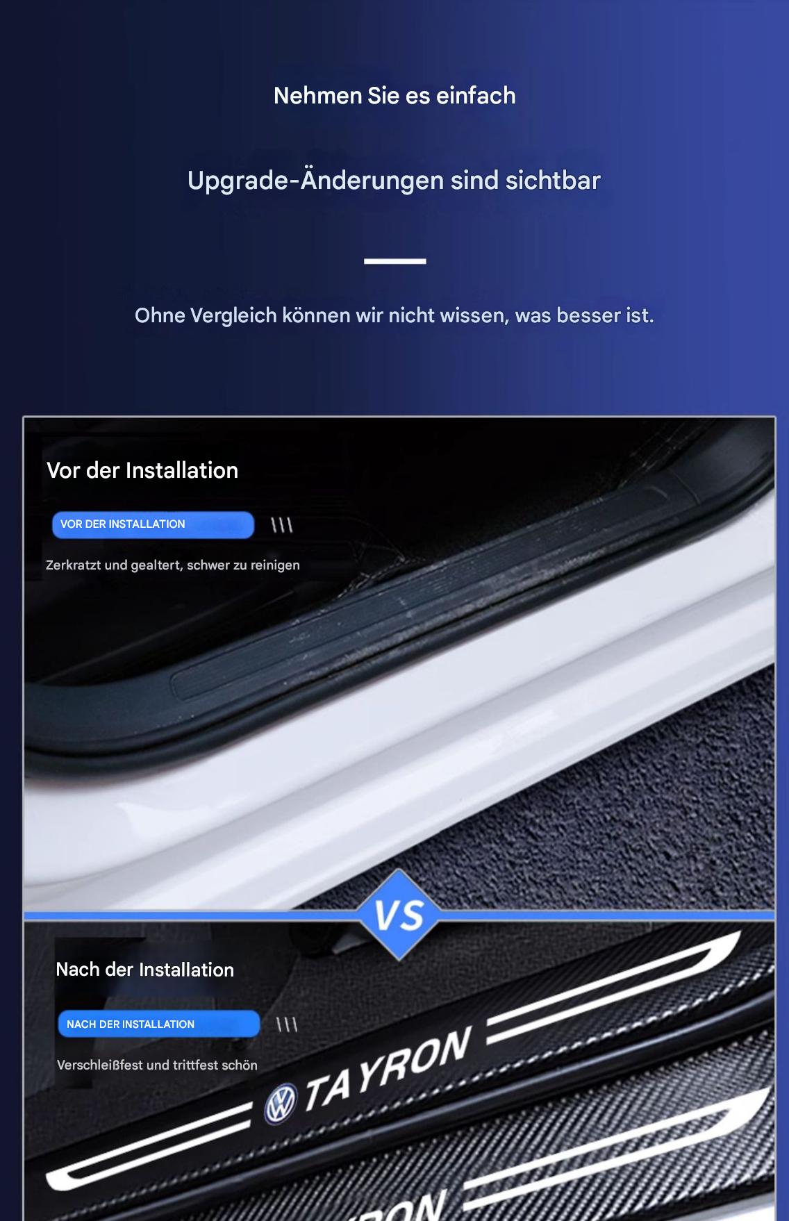 Einstiegsleisten & Türschweller-Schutz für VW Tayron 2024 – Edelstahl Einstiegsleisten mit Begrüßungsfunktion, Innenraum-Zubehör & Dekorleisten
