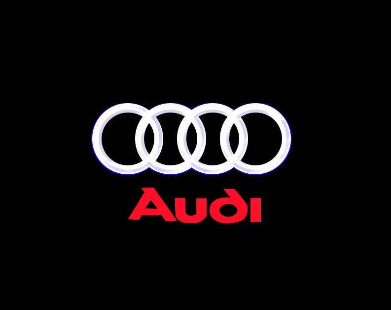 Geeignet für Audi Bodenlicht-Ambiente, Türprojektor zur Nachrüstung und Dekoration.