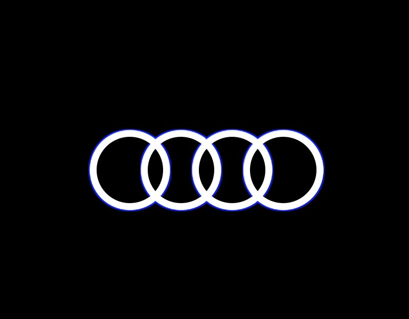 Geeignet für Audi Bodenlicht-Ambiente, Türprojektor zur Nachrüstung und Dekoration.