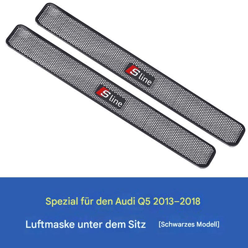 Edelstahl-Lüftungsschutz unter dem Sitz für Audi A4L/A6L/A7/A8/Q3/Q5L/Q7/Q8 – Staubschutz & Dekoration