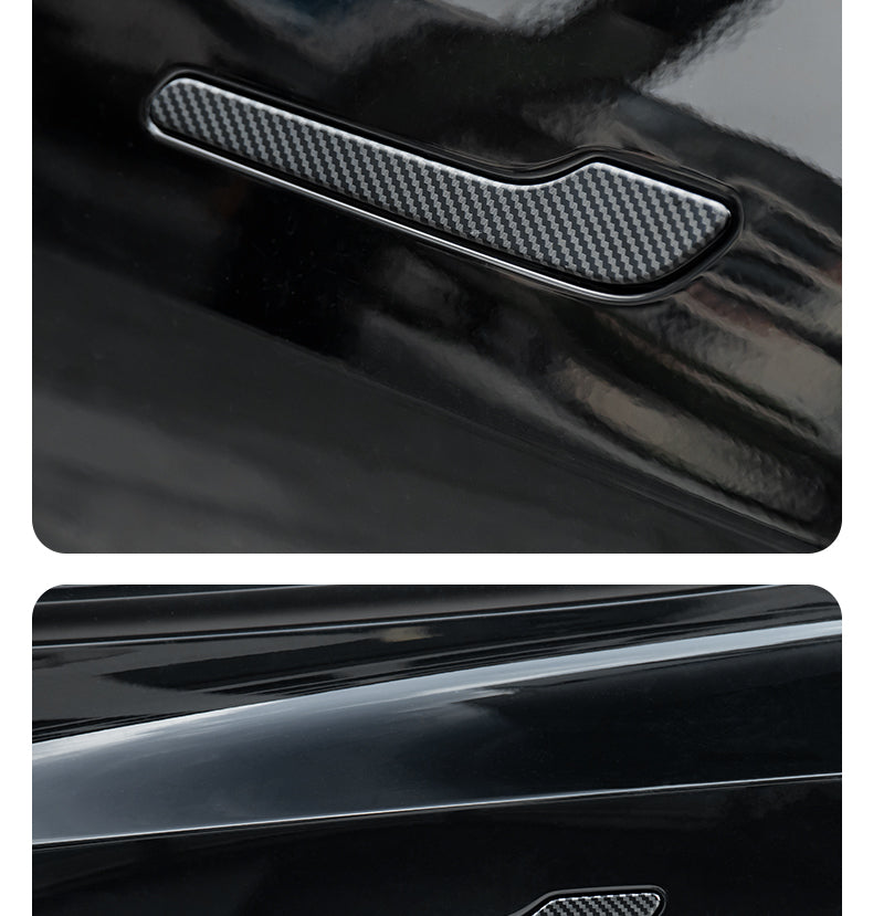 Tesla Model 3 / Y Türgriff Blenden – Echt Carbon Optik, Dekorleisten & Schutz Cover für neue Generation
