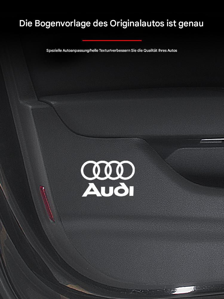 Tür-Kickschutzmatten für Audi A4L A6L A3 A5– Premium Leder Innenraumschutz, Anti-Tritt Schutzfolie & Auto Zubehör