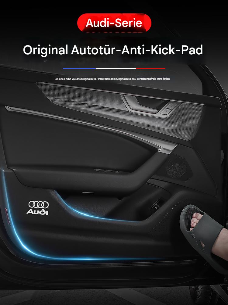 Tür-Kickschutzmatten für Audi A4L A6L A3 A5– Premium Leder Innenraumschutz, Anti-Tritt Schutzfolie & Auto Zubehör