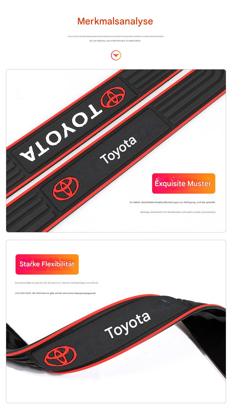 Auto Türschweller Schutzleisten mit Logo – Einstiegsleisten Schutz & Dekor Aufkleber Universal Tuning