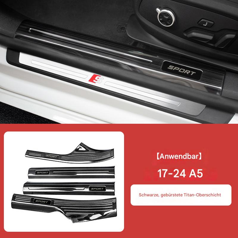 Einstiegsleisten Türschweller passend für Audi A6L / Q5 / A4L / A5 / Q3 – Edelstahl Welcome Pedal Innenraum Dekor & Tuning Zubehör