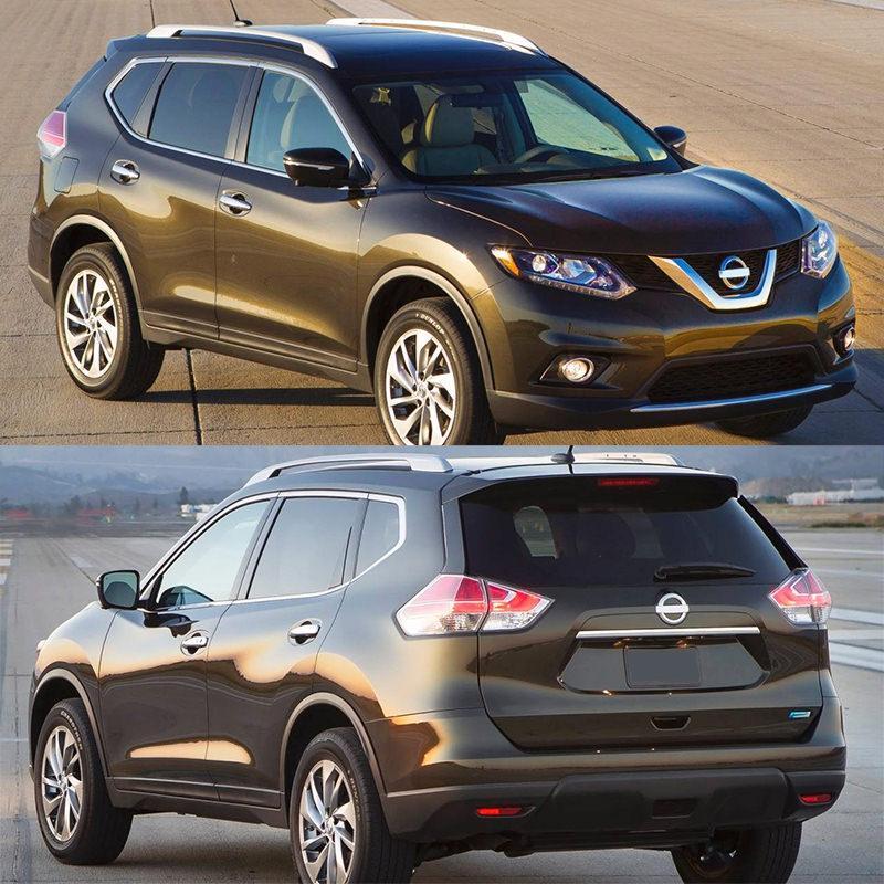 Nissan X-Trail T32 Edelstahl Türzierleisten Abdeckung B und C Säule Türsäule