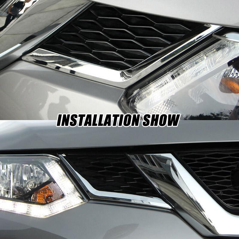 Nissan X-Trail T32 Chrom Kühlergrill Gitter Niere Streifen Abdeckung Leiste