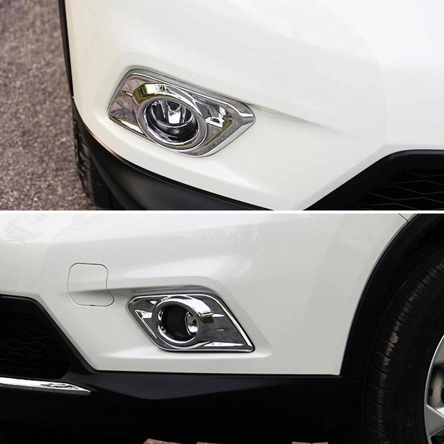 Nissan X-Trail T32 Chrom Nebelscheinwerfer Licht Abdeckung Rahmen Vorne