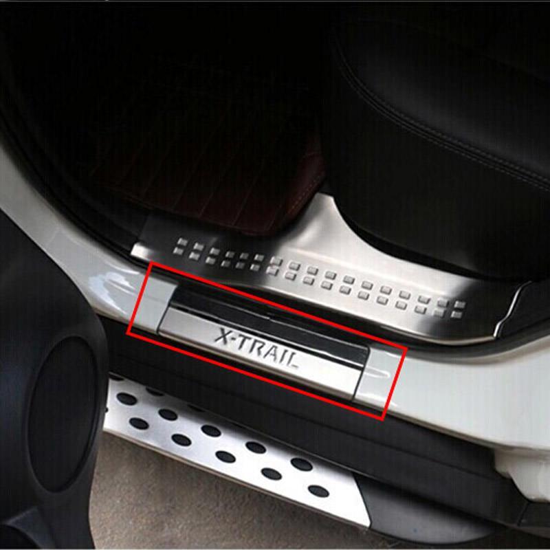 Nissan X-Trail T32 Edelstahl Einstiegs Leisten Tür Schweller Auflage Abdeckung