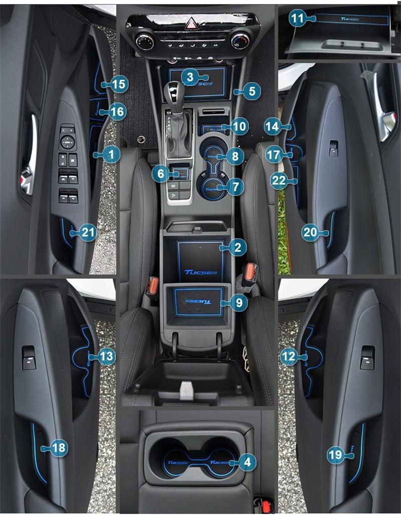 Nissan X-Trail T31 Antirutschmatte Gummimatten Rutschfeste Matten