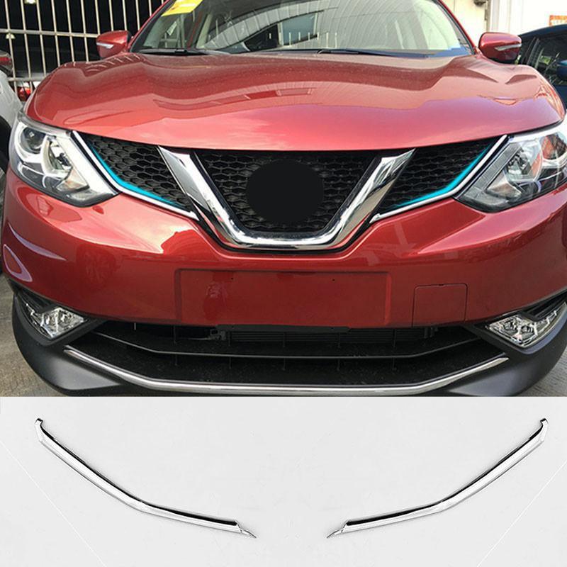 Nissan Qashqai J11 Chrom Kühlergrill Gitter Niere Streifen Abdeckung Leiste