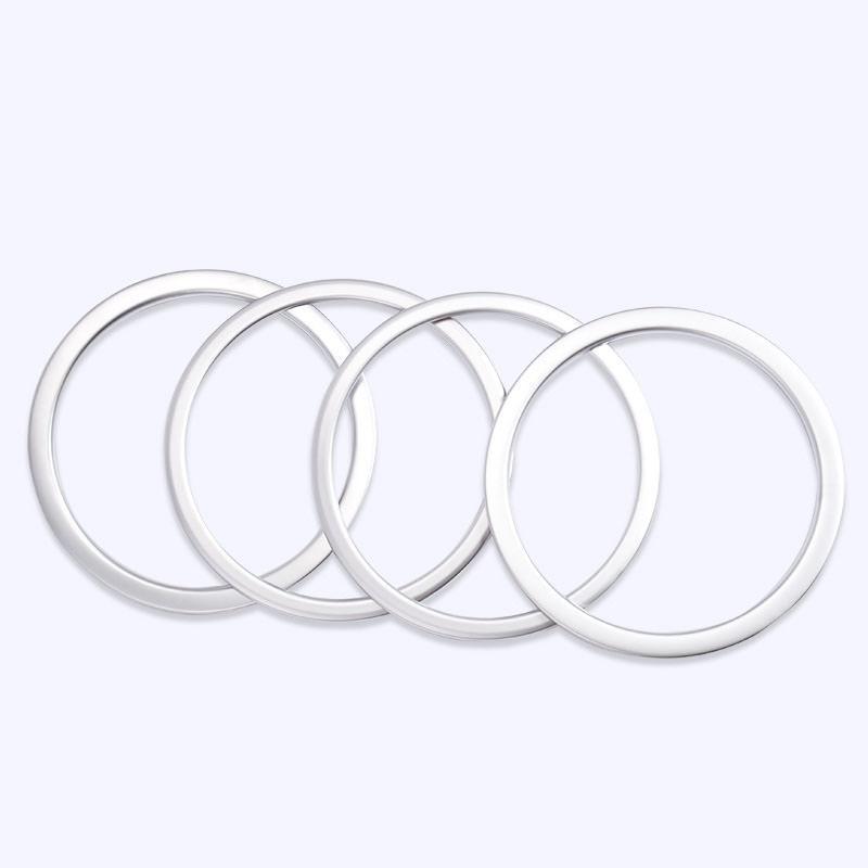 Nissan Qashqai J11 Chrom Tür Lautsprecher Ringe Rahmen Abdeckung Blende