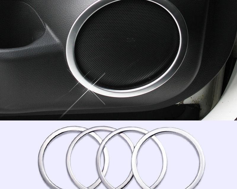 Nissan Qashqai J11 Chrom Tür Lautsprecher Ringe Rahmen Abdeckung Blende