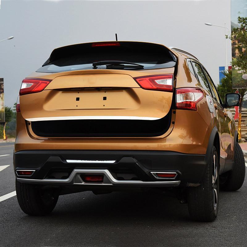 Nissan Qashqai J11 Chrom Kofferraum Gepäckraum Abdeckung Hinten Leiste