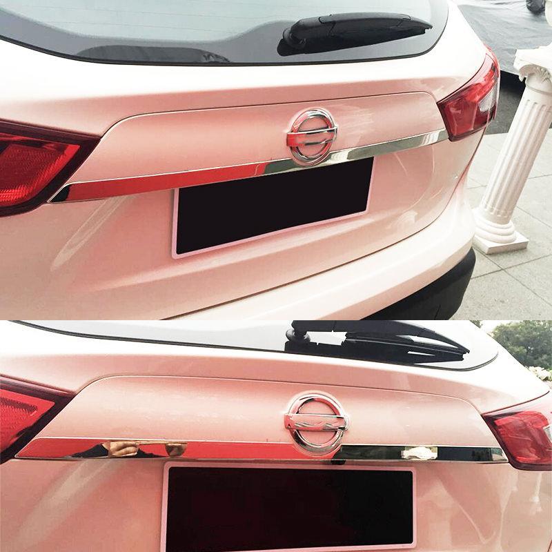 Nissan Qashqai J11 Chrom Kofferraum Gepäckraum Abdeckung Hinten Leiste