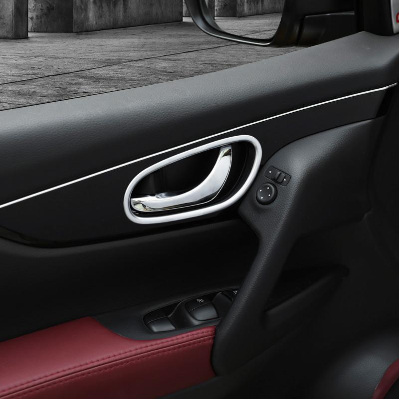 Nissan Qashqai J11 Chrom Türgriff Innen Abdeckung Blende Rahmen