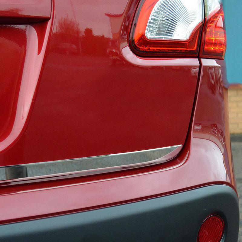Nissan Qashqai J10 Chrom Kofferraum Gepäckraum Abdeckung Hinten Leiste