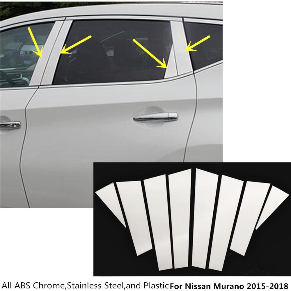 Nissan Murano Z52 Chrom Türzierleisten Abdeckung B Säule Türsäule