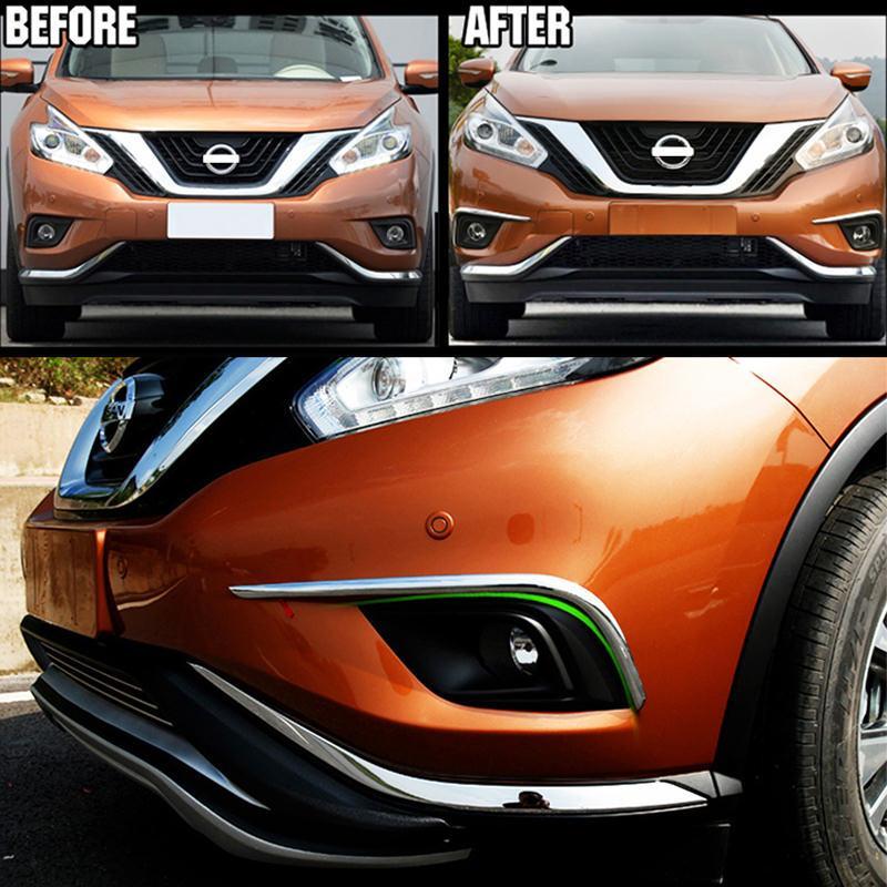 Nissan Murano Z52 Chrom Nebelscheinwerfer Licht Abdeckung Leisten Vorne
