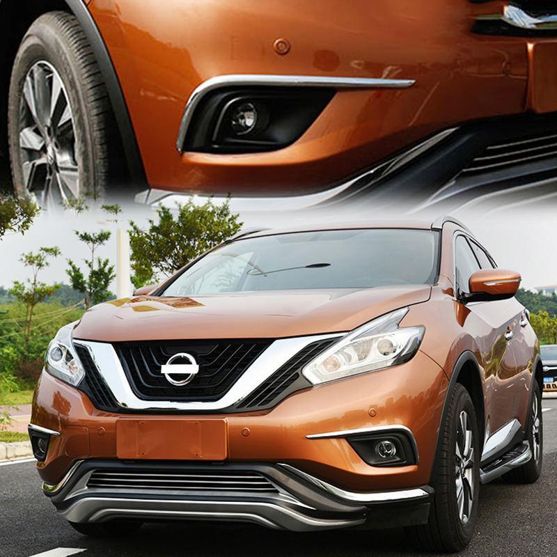 Nissan Murano Z52 Chrom Nebelscheinwerfer Licht Abdeckung Leisten Vorne