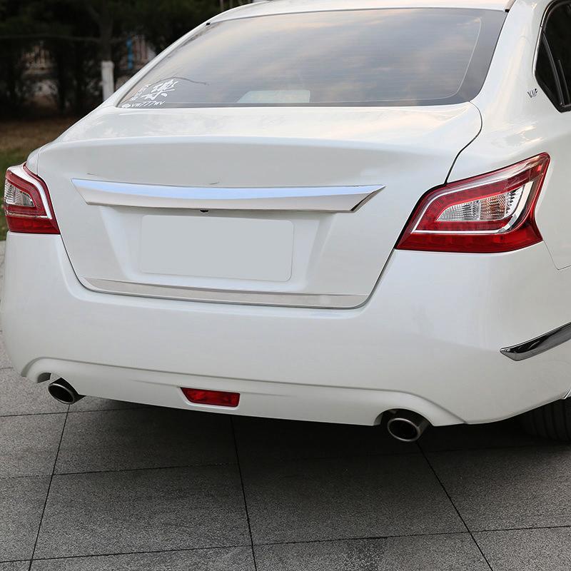 Nissan Altima L33 Chrom Kofferraum Gepäckraum Abdeckung Hinten Leiste