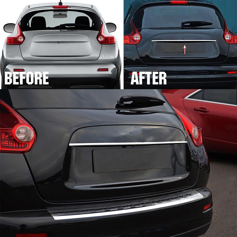 Nissan Juke F15 Chrom Kofferraum Gepäckraum Abdeckung Hinten Leiste