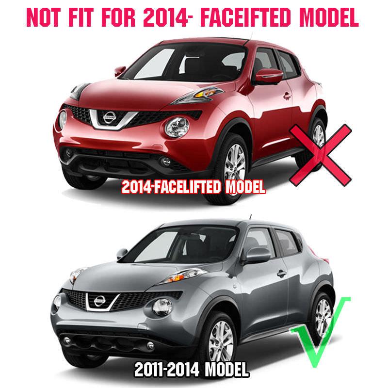 Nissan Juke F15 Chrom Abdeckung Scheinwerfer Rückleuchte Vorne Rahmen
