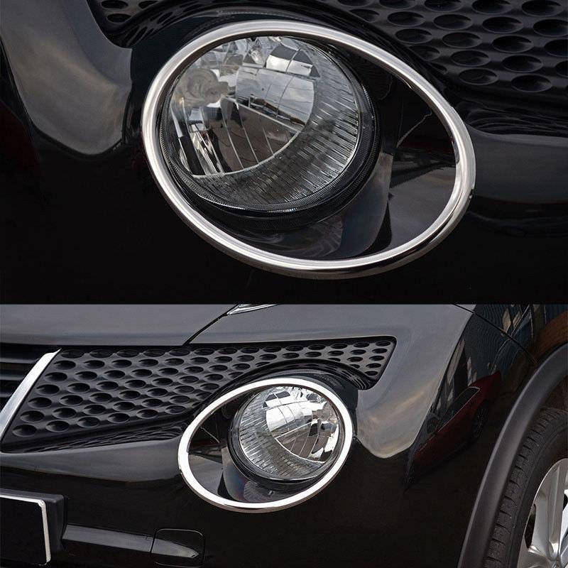 Nissan Juke F15 Chrom Abdeckung Scheinwerfer Rückleuchte Vorne Rahmen