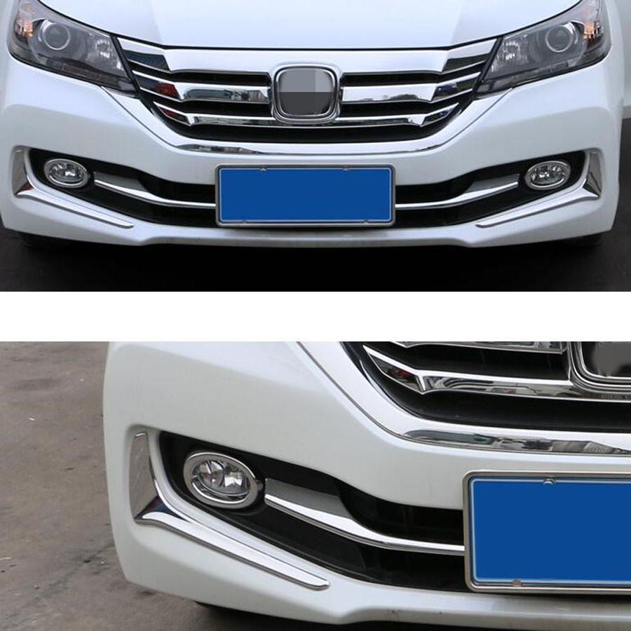 Honda Accord Chrom Nebelscheinwerfer Licht Leiste Abdeckung Vorne