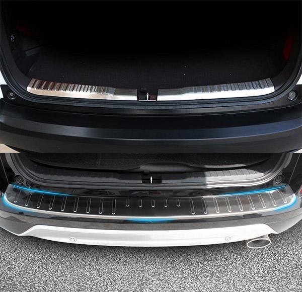 Honda CRV Edelstahl Ladekantenschutz Abkantung Stoßstange Schutz