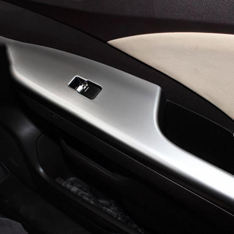 Honda CRV Chrom Abdeckung Fenster Heber Schalter Taster Rahmen
