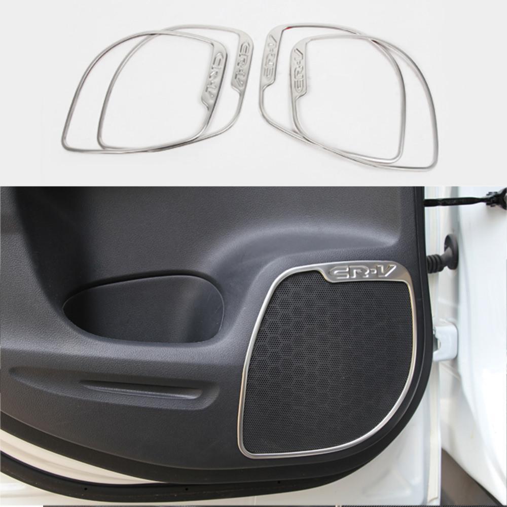 Honda CRV Chrom Tür Lautsprecher Ringe Rahmen Abdeckung Blende