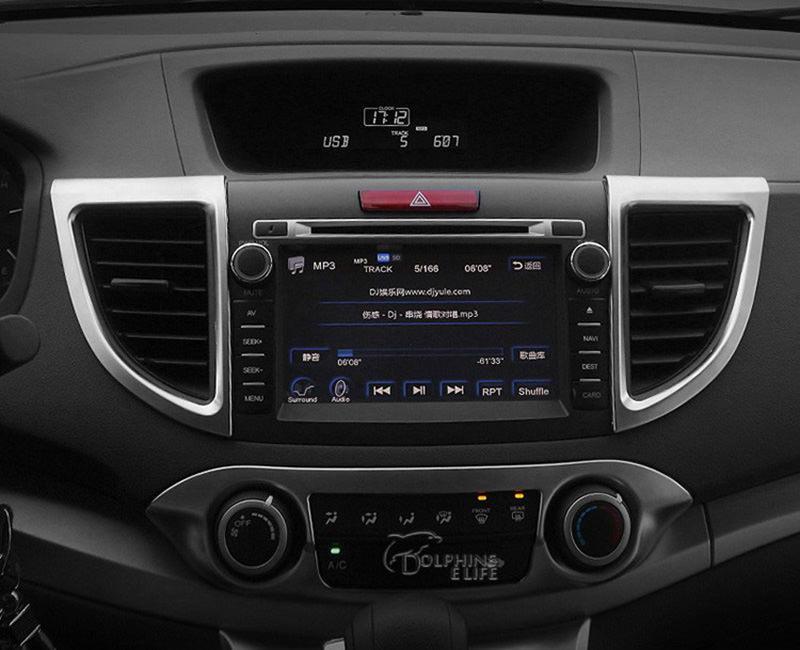 Honda CRV Chrom Innenraum Luftdüsen Lüftungsgitter Lüftungsschacht Rahmen Abdeckung