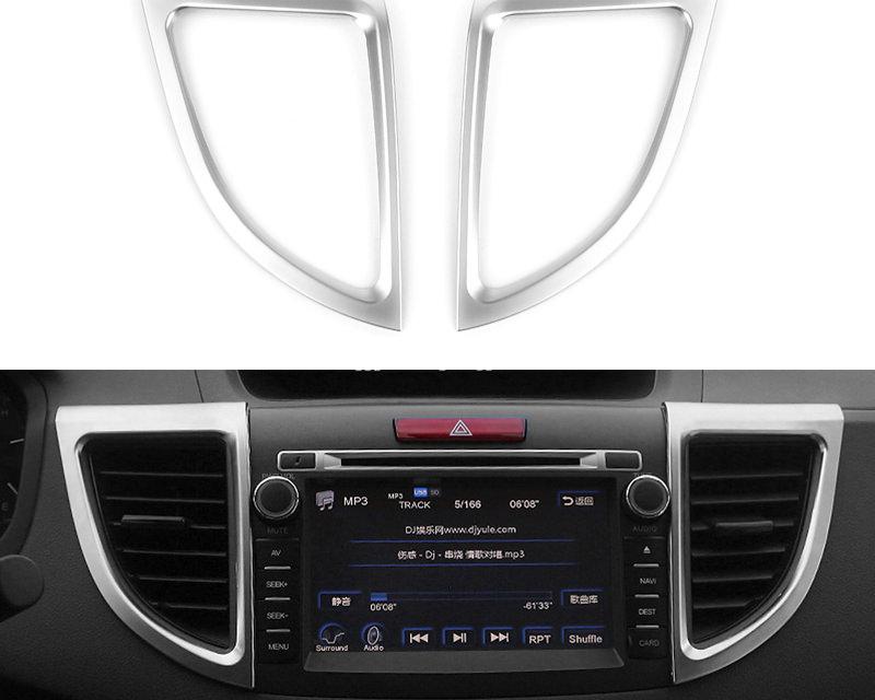 Honda CRV Chrom Innenraum Luftdüsen Lüftungsgitter Lüftungsschacht Rahmen Abdeckung